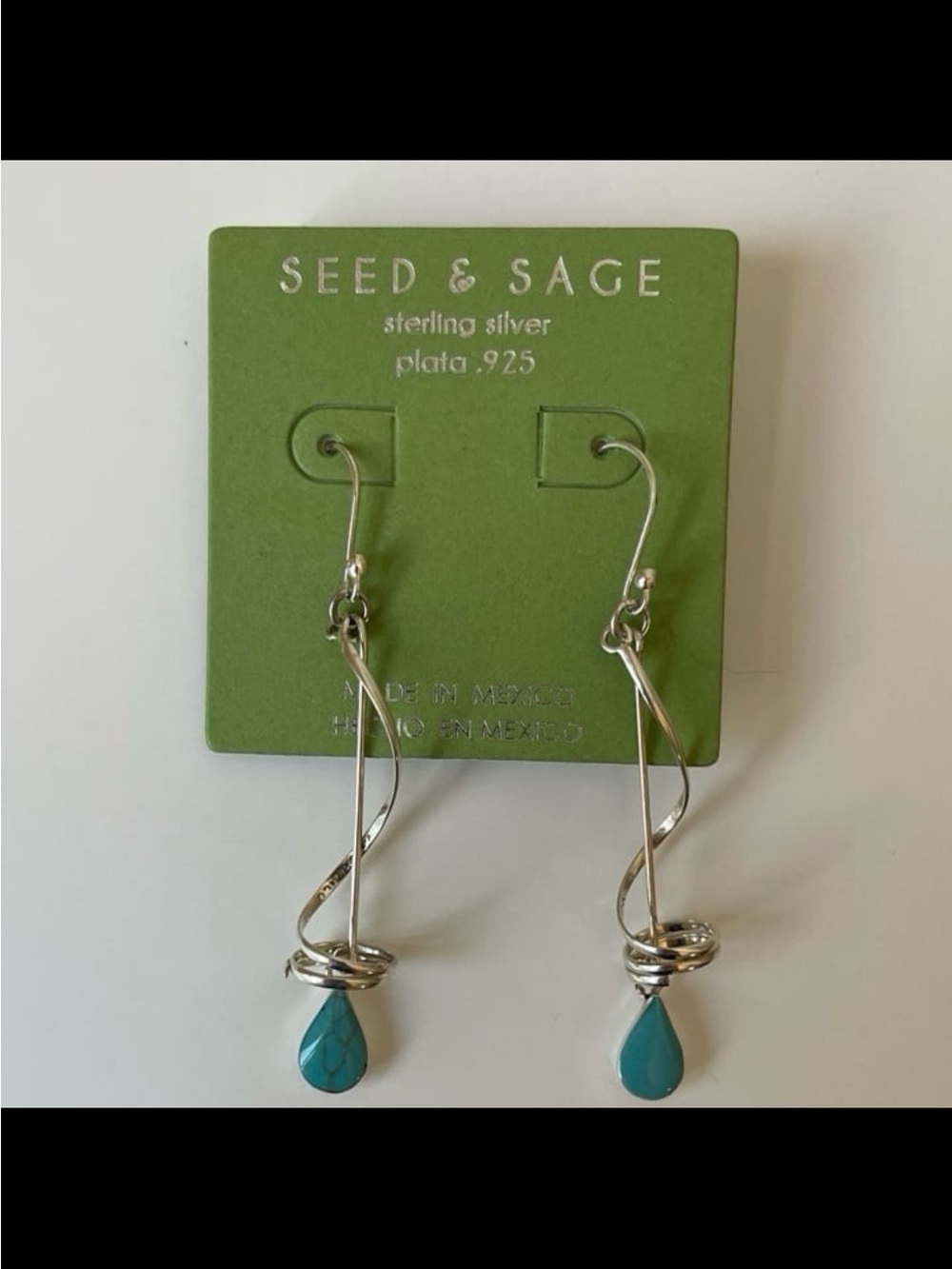 Seed & Sage Sterling Silver Droop Earrings